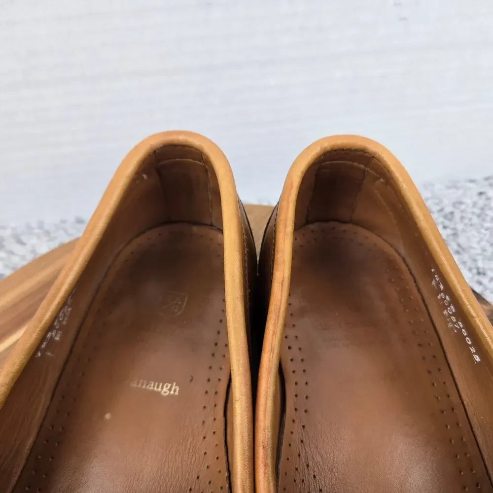 Allen Edmonds Mens 14D Cavanaugh Walnut Brown Leather Casual Pinch Penny Loafer